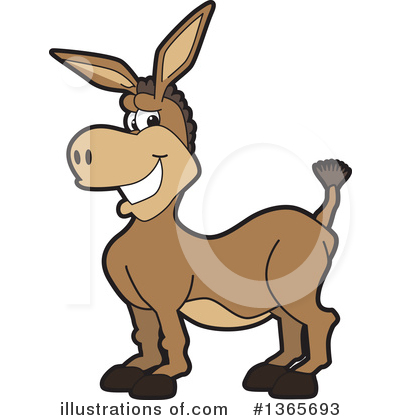 Donkey Clipart #1365693 by Mascot Junction
