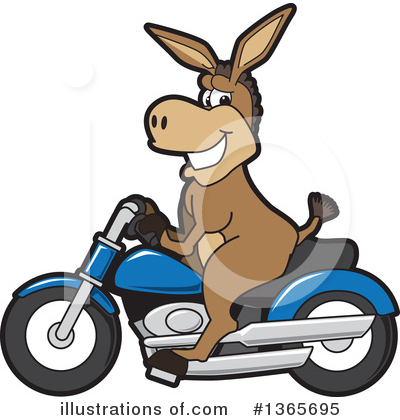 Royalty-Free (RF) Donkey Clipart Illustration by Mascot Junction - Stock Sample #1365695