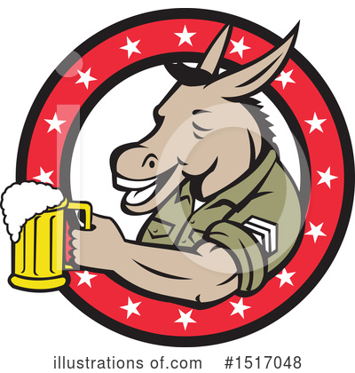 Royalty-Free (RF) Donkey Clipart Illustration by patrimonio - Stock Sample #1517048