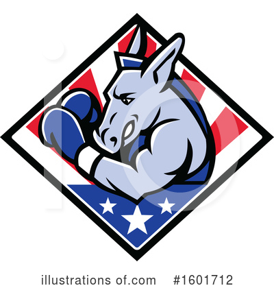 Democratic Donkey Clipart #1601712 by patrimonio