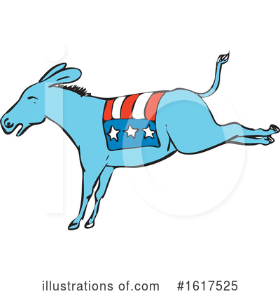 Royalty-Free (RF) Donkey Clipart Illustration by patrimonio - Stock Sample #1617525