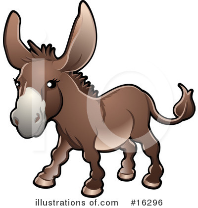 Royalty-Free (RF) Donkey Clipart Illustration by AtStockIllustration - Stock Sample #16296