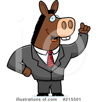 Royalty-Free (RF) Donkey Clipart Illustration by Cory Thoman - Stock Sample #215501