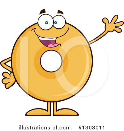 Royalty-Free (RF) Donut Character Clipart Illustration by Hit Toon - Stock Sample #1303011