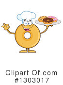 Donut Character Clipart #1303017 by Hit Toon
