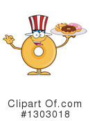 Donut Character Clipart #1303018 by Hit Toon