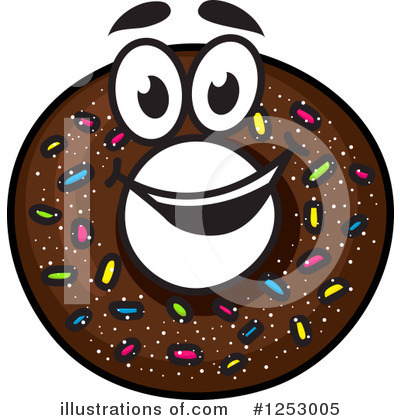Royalty-Free (RF) Donut Clipart Illustration by Vector Tradition SM - Stock Sample #1253005