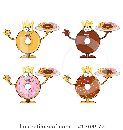 Plain Donut Clipart #1306977 by Hit Toon