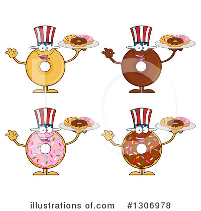 Royalty-Free (RF) Donut Clipart Illustration by Hit Toon - Stock Sample #1306978
