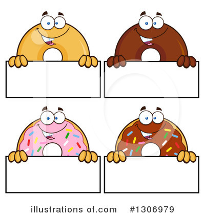 Plain Donut Clipart #1306979 by Hit Toon