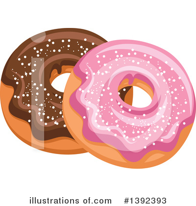 Donut Clipart #1392393 by Vector Tradition SM