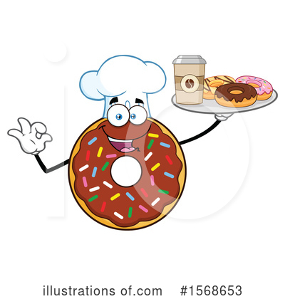 Royalty-Free (RF) Donut Clipart Illustration by Hit Toon - Stock Sample #1568653