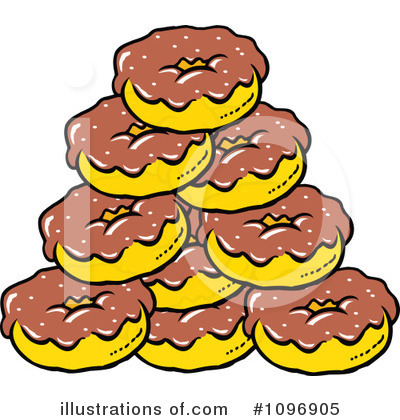 Doughnuts Clipart #1096905 by Johnny Sajem
