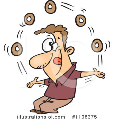 Royalty-Free (RF) Donuts Clipart Illustration by toonaday - Stock Sample #1106375