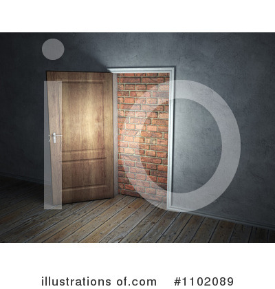 Royalty-Free (RF) Door Clipart Illustration by Mopic - Stock Sample #1102089