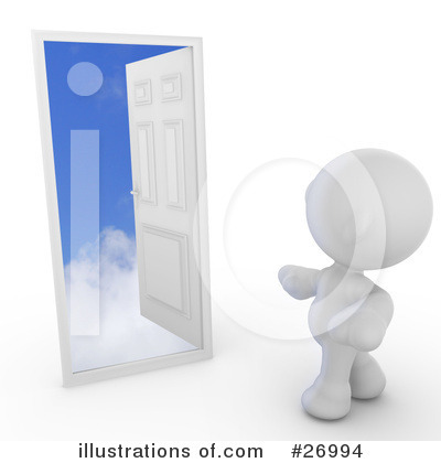 Royalty-Free (RF) Door Clipart Illustration by Leo Blanchette - Stock Sample #26994