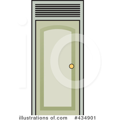 Royalty-Free (RF) Door Clipart Illustration by Lal Perera - Stock Sample #434901