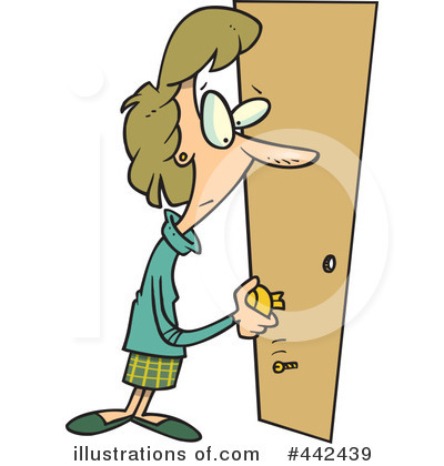 Royalty-Free (RF) Door Clipart Illustration by toonaday - Stock Sample #442439