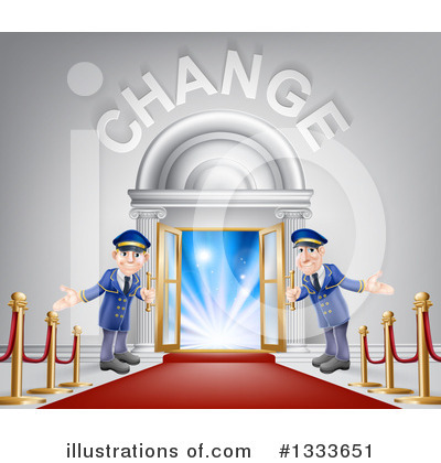 Royalty-Free (RF) Doormen Clipart Illustration by AtStockIllustration - Stock Sample #1333651