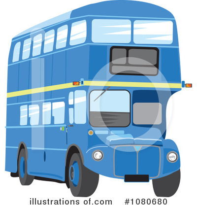 Royalty-Free (RF) Double Decker Clipart Illustration by Prawny - Stock Sample #1080680
