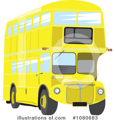 Royalty-Free (RF) Double Decker Clipart Illustration by Prawny - Stock Sample #1080683