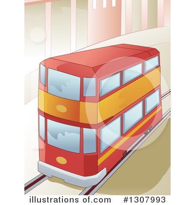 Royalty-Free (RF) Double Decker Clipart Illustration by BNP Design Studio - Stock Sample #1307993