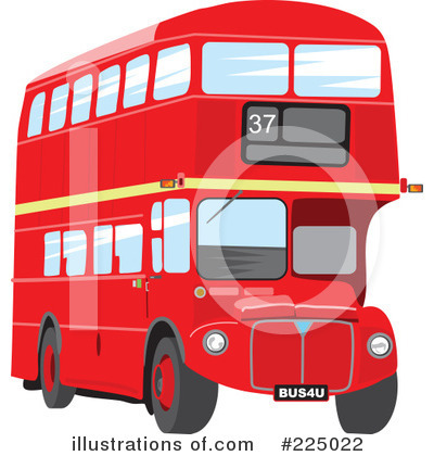 Royalty-Free (RF) Double Decker Clipart Illustration by Prawny - Stock Sample #225022