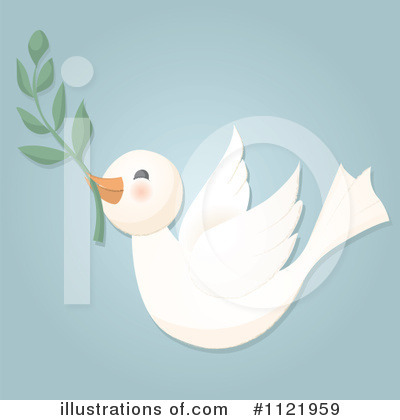 Royalty-Free (RF) Dove Clipart Illustration by Amanda Kate - Stock Sample #1121959