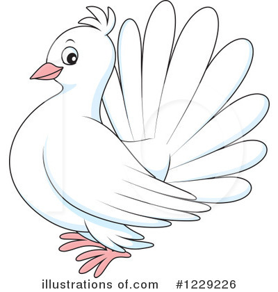 Royalty-Free (RF) Dove Clipart Illustration by Alex Bannykh - Stock Sample #1229226