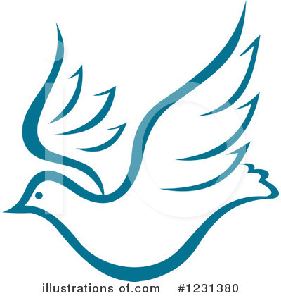 Royalty-Free (RF) Dove Clipart Illustration by Vector Tradition SM - Stock Sample #1231380