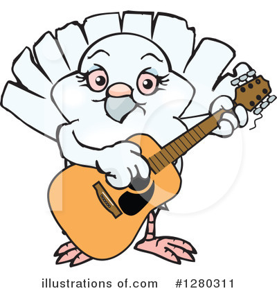 Royalty-Free (RF) Dove Clipart Illustration by Dennis Holmes Designs - Stock Sample #1280311