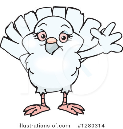Royalty-Free (RF) Dove Clipart Illustration by Dennis Holmes Designs - Stock Sample #1280314