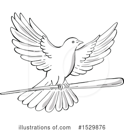 Royalty-Free (RF) Dove Clipart Illustration by patrimonio - Stock Sample #1529876