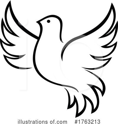 Royalty-Free (RF) Dove Clipart Illustration by Vector Tradition SM - Stock Sample #1763213