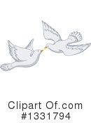 Doves Clipart #1331794 by Liron Peer