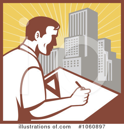 Royalty-Free (RF) Drafting Clipart Illustration by patrimonio - Stock Sample #1060897