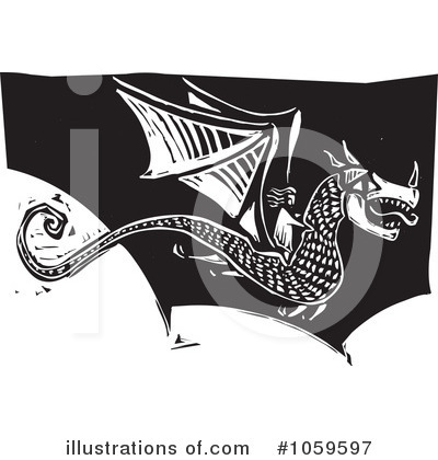 Royalty-Free (RF) Dragon Clipart Illustration by xunantunich - Stock Sample #1059597