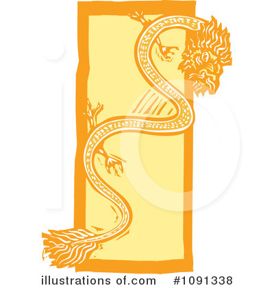 Royalty-Free (RF) Dragon Clipart Illustration by xunantunich - Stock Sample #1091338