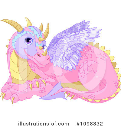 Royalty-Free (RF) Dragon Clipart Illustration by Pushkin - Stock Sample #1098332