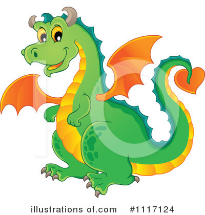 Royalty-Free (RF) Dragon Clipart Illustration by visekart - Stock Sample #1117124