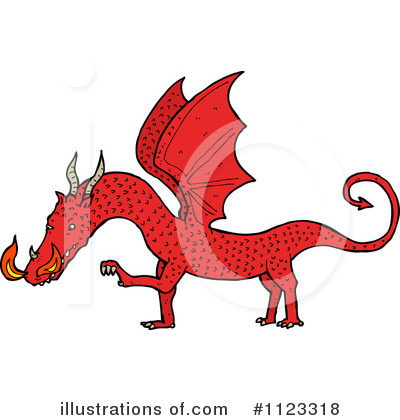 Royalty-Free (RF) Dragon Clipart Illustration by lineartestpilot - Stock Sample #1123318