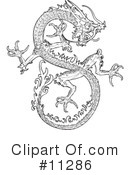 Dragon Clipart #11286 by AtStockIllustration
