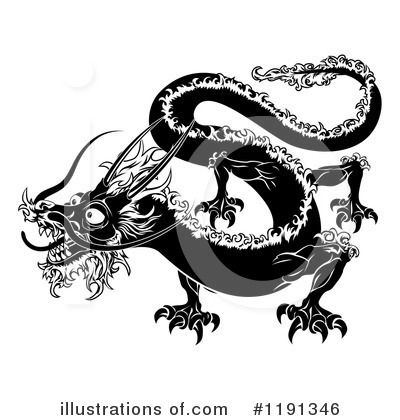 Royalty-Free (RF) Dragon Clipart Illustration by AtStockIllustration - Stock Sample #1191346