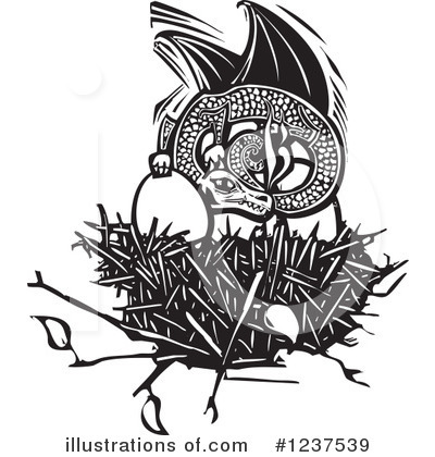 Royalty-Free (RF) Dragon Clipart Illustration by xunantunich - Stock Sample #1237539