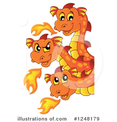 Royalty-Free (RF) Dragon Clipart Illustration by visekart - Stock Sample #1248179