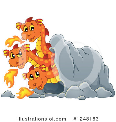 Royalty-Free (RF) Dragon Clipart Illustration by visekart - Stock Sample #1248183
