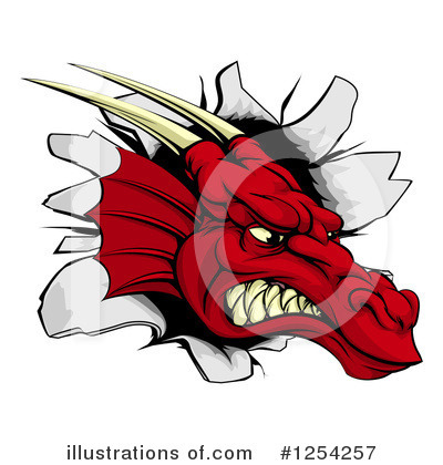 Dragon Clipart #1254257 by AtStockIllustration