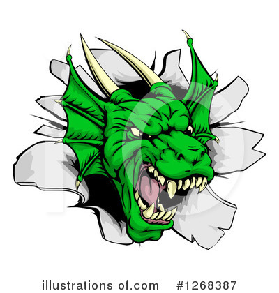 Dragon Clipart #1268387 by AtStockIllustration