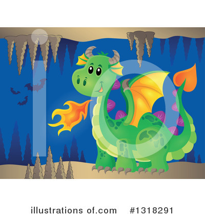 Royalty-Free (RF) Dragon Clipart Illustration by visekart - Stock Sample #1318291