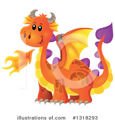 Royalty-Free (RF) Dragon Clipart Illustration by visekart - Stock Sample #1318293
